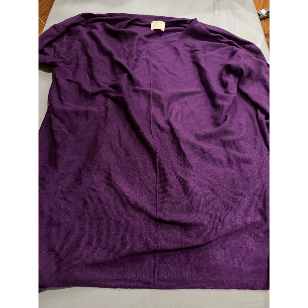 Minimalist Womens Kerisma V-Neck Knit Sweater OS Purple